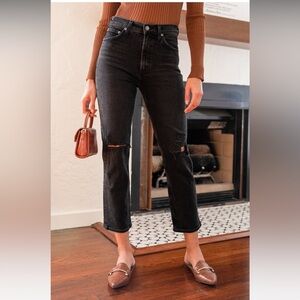 AGOLDE Wilder Black Jeans - Size 25